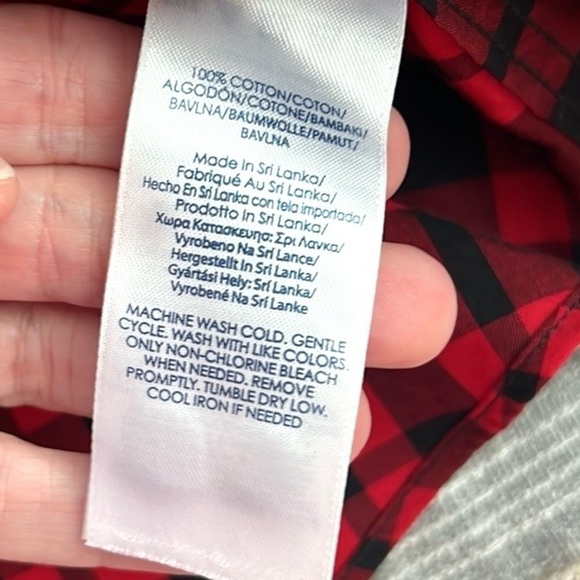 ⭐️Chaps,Ralph Lauren,Top Buffalo Plaid,No-Iron Blouse,Paisley Trim Shirt,Size XL - Picture 12 of 15